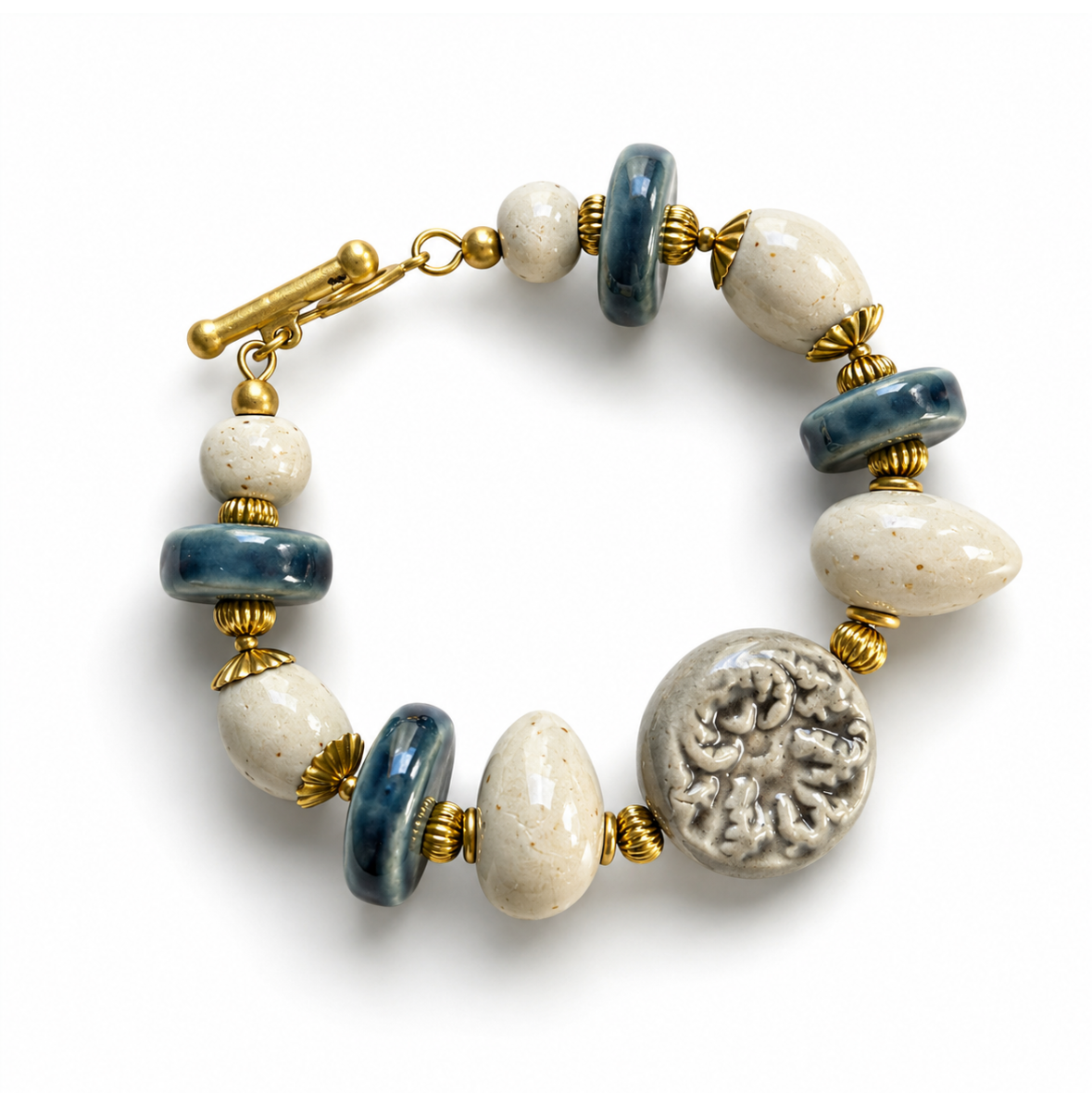 Drifted Bracelet — Sand & Indigo