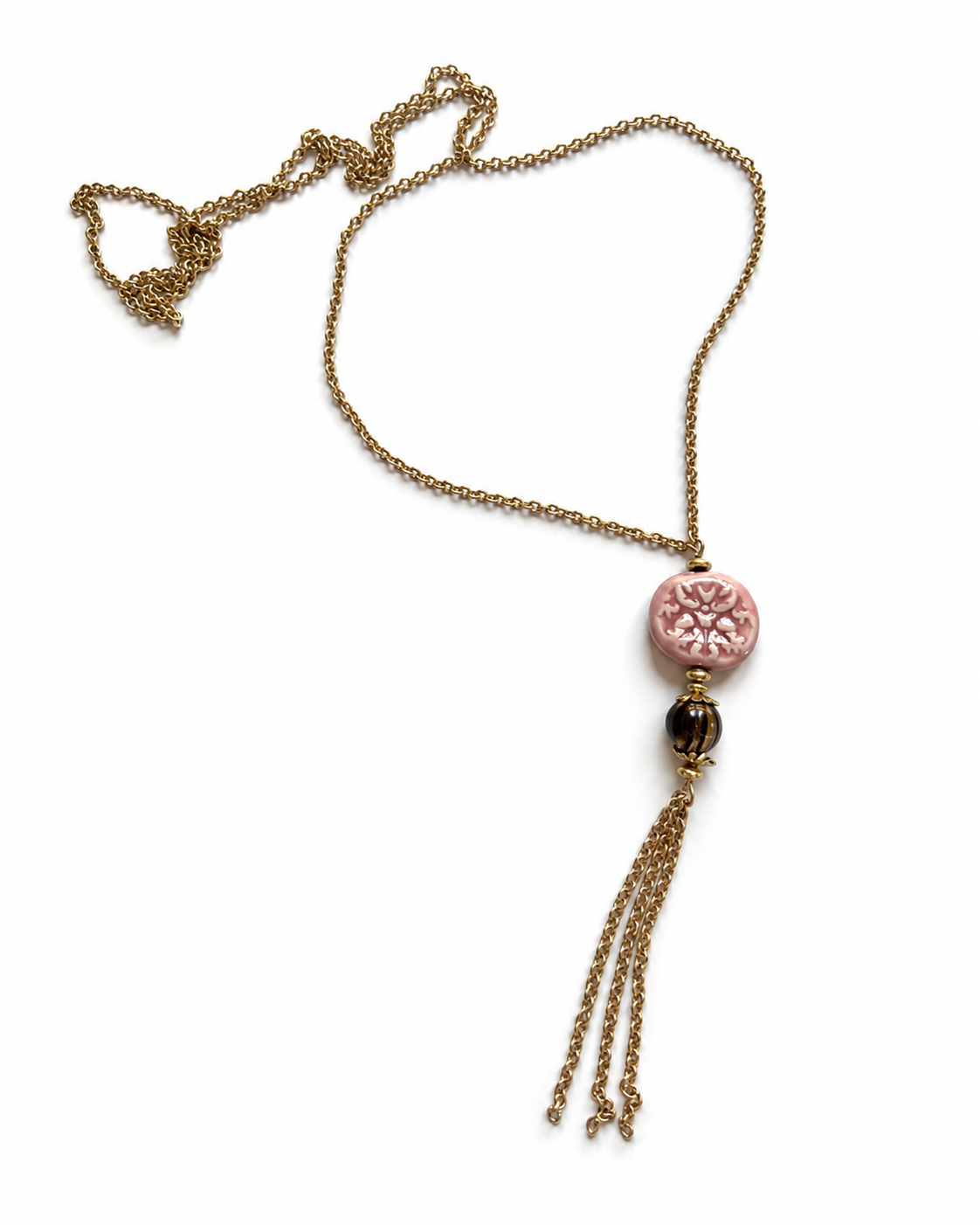 Medallion Tassel — Rose
